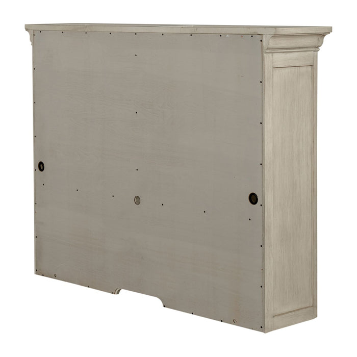 Farmhouse Reimagined Credenza Hutch in Antique White - Smokey Mountain Furniture (NC)