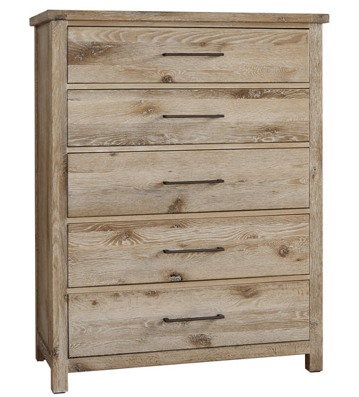 Vaughan Bassett Dovetail 5-Drawer Chest in Sun Bleached White image