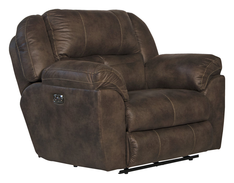 Ferrington Power Headrest w/ Lumbar Power Lay Flat Recliner - Smokey Mountain Furniture (NC)