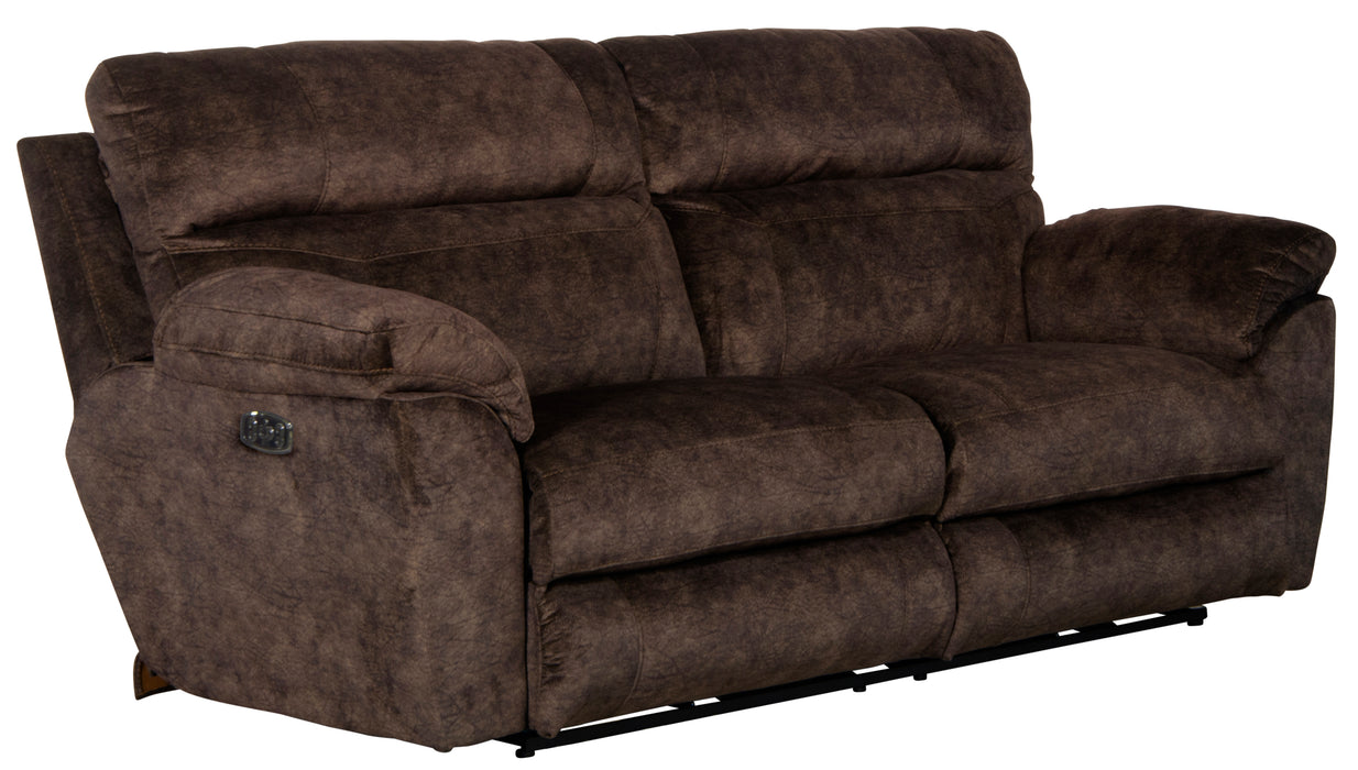 Sedona Pwr Hdrst w/Lumbar Lay Flt Rcl Cnsl Loveseat w/Stg & Cphldrs - Smokey Mountain Furniture (NC)