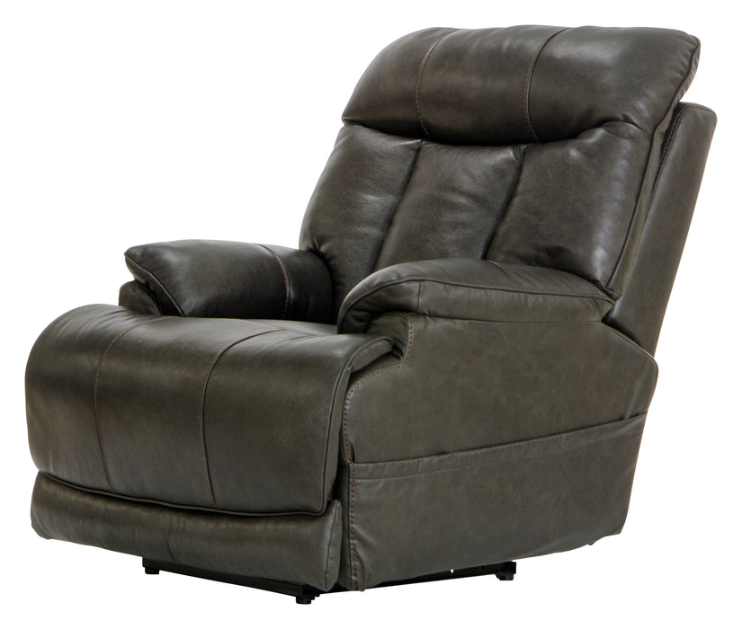 Naples Pwr Headrest w/Lumbar Pwr Lay Flat Recliner w/Ext Ottoman - Smokey Mountain Furniture (NC)