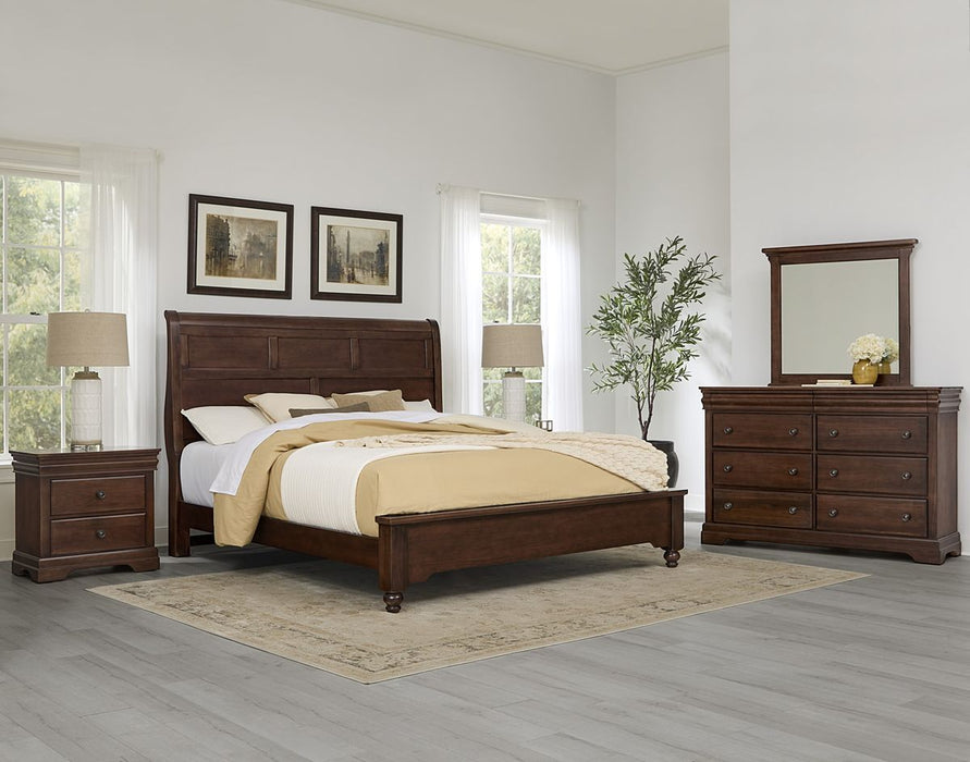Vaughan Bassett Vista 8-Drawer Dresser in Warm Cherry