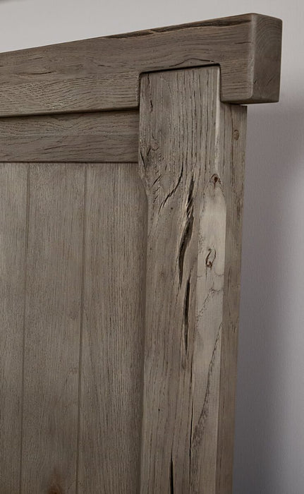 Vaughan Bassett Yellowstone King American Dovetail Panel Storage Bed in Dapple Grey