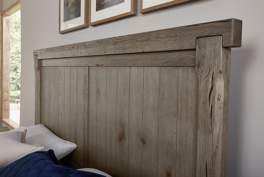 Vaughan Bassett Yellowstone Queen American Dovetail Panel Bed in Dapple Grey