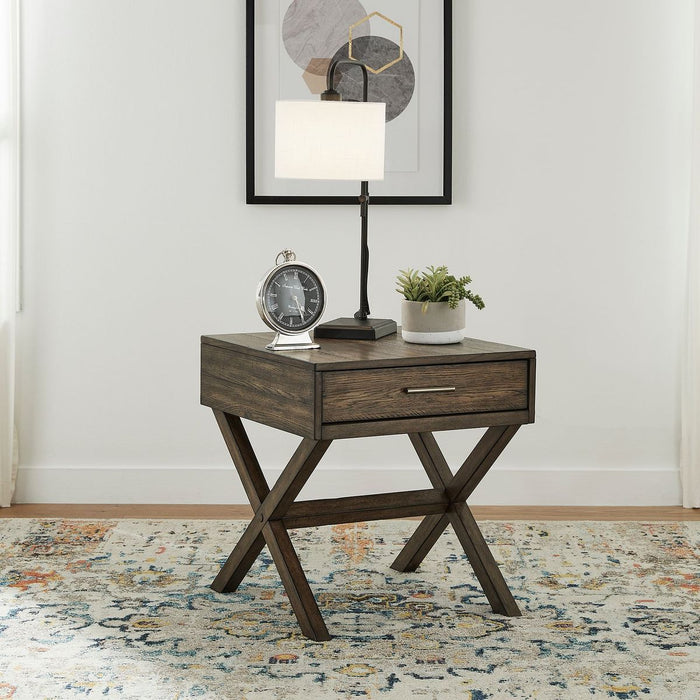 Liberty Furniture Lennox End Table in Brown