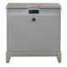 Belmar 3 Drawer Nightstand in Washed Taupe and Silver Champagne - Smokey Mountain Furniture (NC)