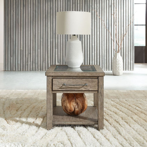 Liberty Furniture Skyview Lodge End Table in Cobblestone image