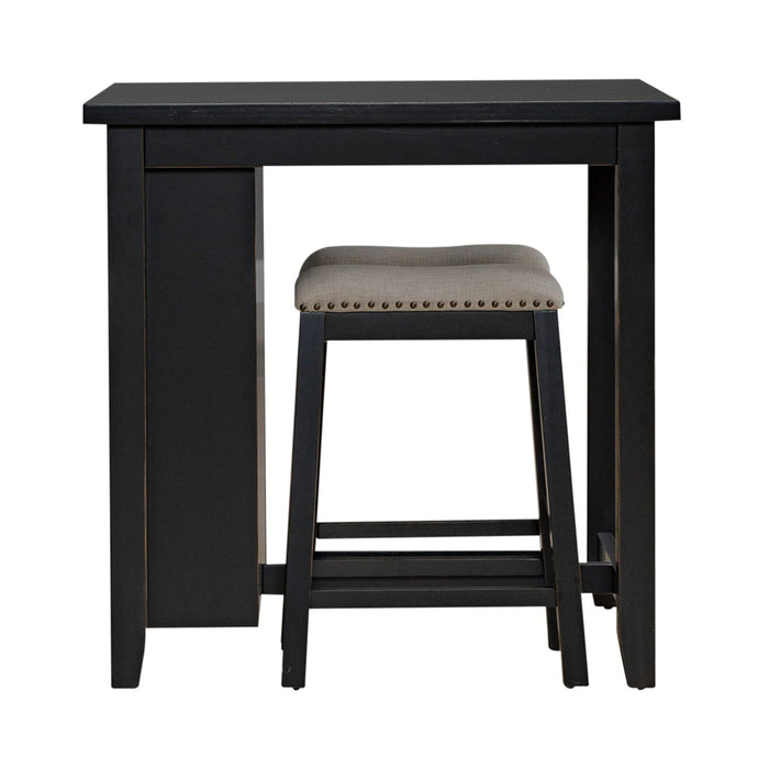Brook Creek 3 Piece Counter Set - Black - Smokey Mountain Furniture (NC)