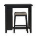Brook Creek 3 Piece Counter Set - Black - Smokey Mountain Furniture (NC)