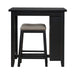 Brook Creek 3 Piece Counter Set - Black - Smokey Mountain Furniture (NC)