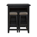 Brook Creek 3 Piece Counter Set - Black - Smokey Mountain Furniture (NC)