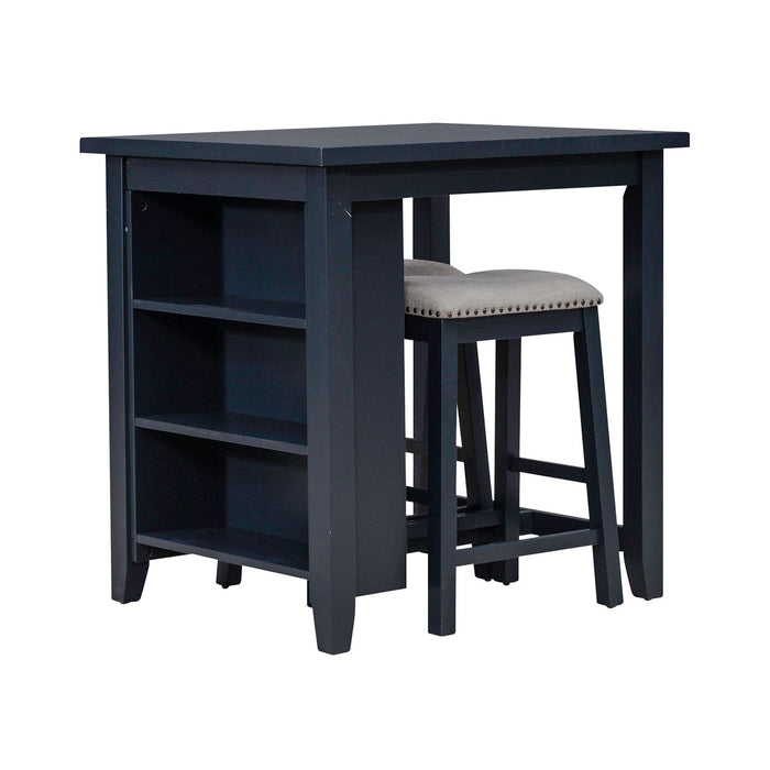 Brook Creek 3 Piece Counter Set - Navy - Smokey Mountain Furniture (NC)