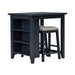 Brook Creek 3 Piece Counter Set - Navy - Smokey Mountain Furniture (NC)