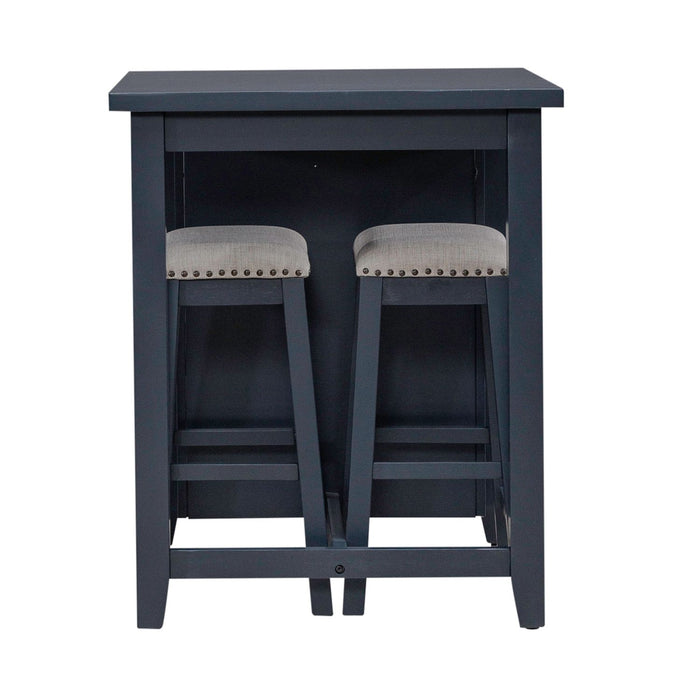 Brook Creek 3 Piece Counter Set - Navy - Smokey Mountain Furniture (NC)