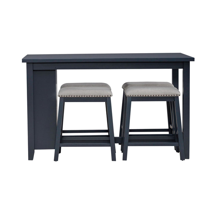 Brook Creek 5 Piece Counter Set- Navy - Smokey Mountain Furniture (NC)