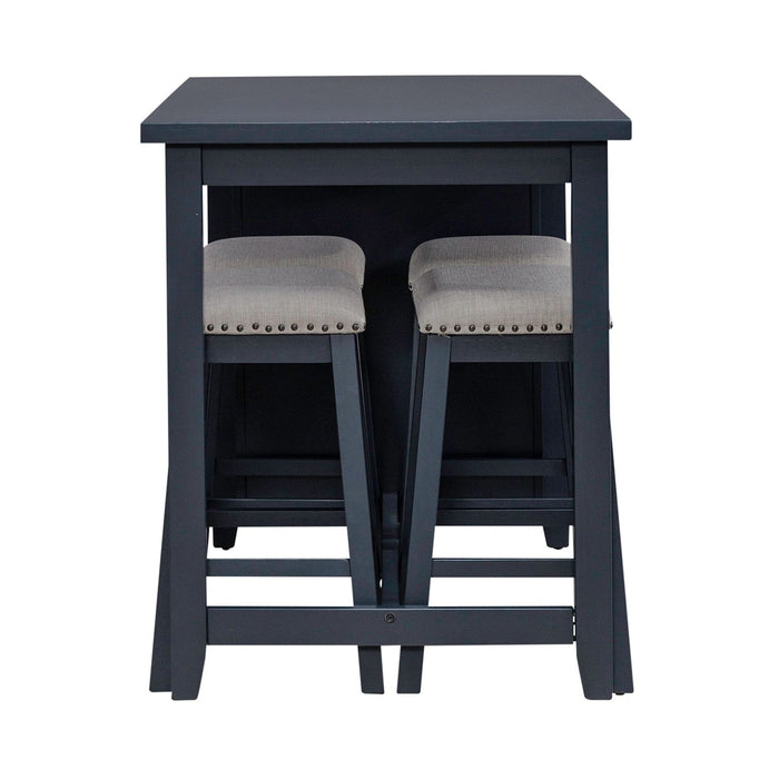 Brook Creek 5 Piece Counter Set- Navy - Smokey Mountain Furniture (NC)