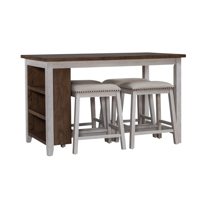 Brook Creek 5 Piece Counter Set- Two Tone - Smokey Mountain Furniture (NC)