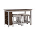 Brook Creek 5 Piece Counter Set- Two Tone - Smokey Mountain Furniture (NC)