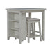 Brook Creek 3 Piece Counter Set - White - Smokey Mountain Furniture (NC)