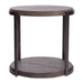 Modern View Round End Table in Gray - Smokey Mountain Furniture (NC)