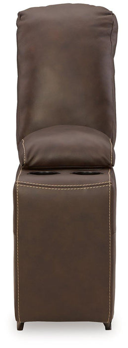 Dunleith Power Reclining Loveseat with Console - Smokey Mountain Furniture (NC)