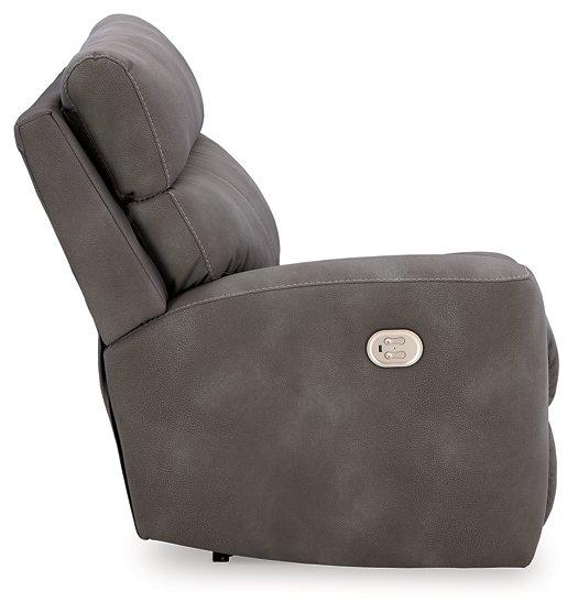Next-Gen DuraPella Power Reclining Sectional Loveseat with Console - Smokey Mountain Furniture (NC)