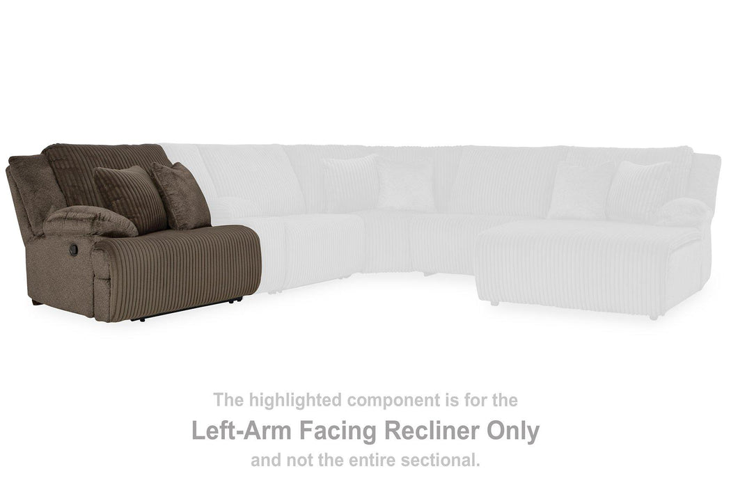 Top Tier Reclining Sectional with Chaise - Smokey Mountain Furniture (NC)