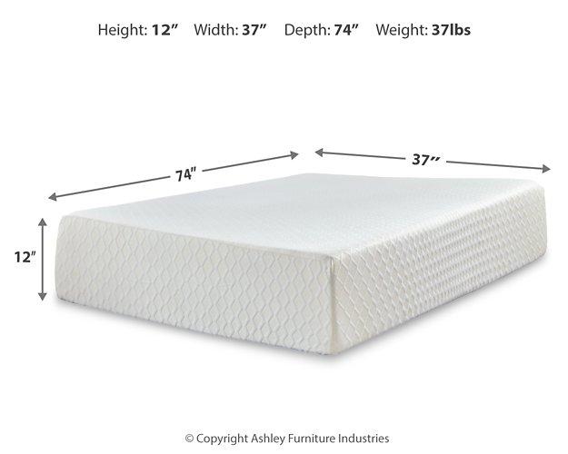 Chime 12 Inch Memory Foam Mattress in a Box - Smokey Mountain Furniture (NC)