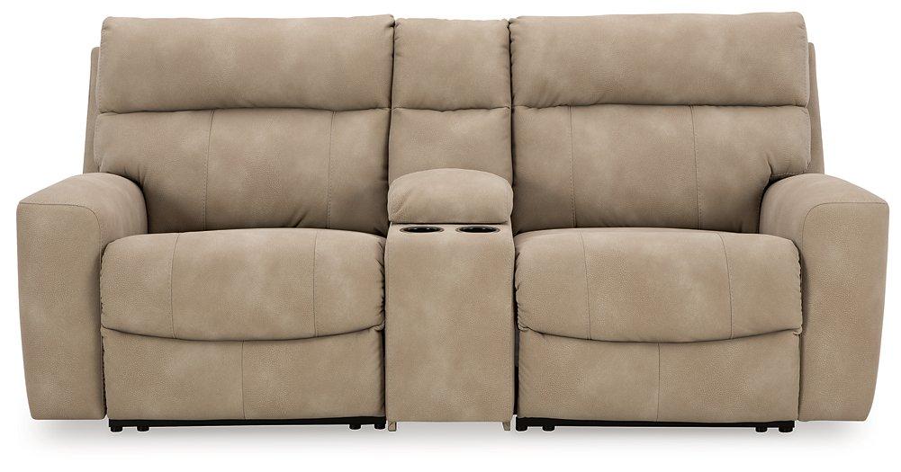 Next-Gen DuraPella Power Reclining Sectional Loveseat with Console - Smokey Mountain Furniture (NC)