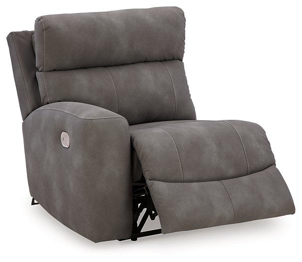 Next-Gen DuraPella Power Reclining Sectional Loveseat with Console - Smokey Mountain Furniture (NC)