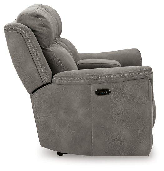 Next-Gen DuraPella Power Reclining Loveseat with Console - Smokey Mountain Furniture (NC)