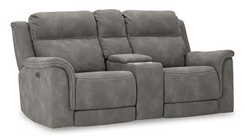 Next-Gen DuraPella Power Reclining Loveseat with Console - Smokey Mountain Furniture (NC)