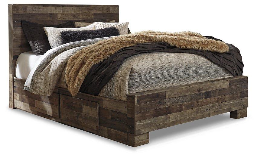 Derekson Bed with 2 Side Storage - Smokey Mountain Furniture (NC)