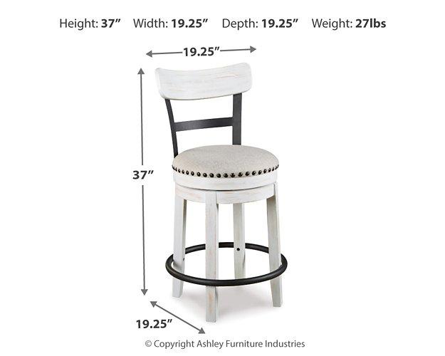 Valebeck Counter Height Bar Stool - Smokey Mountain Furniture (NC)