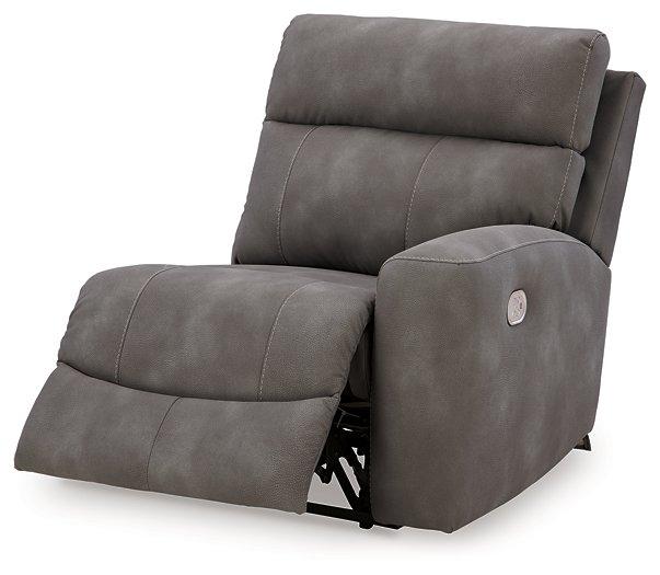 Next-Gen DuraPella Power Reclining Sectional Loveseat with Console - Smokey Mountain Furniture (NC)