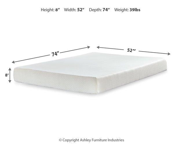Chime 8 Inch Memory Foam Mattress in a Box - Smokey Mountain Furniture (NC)