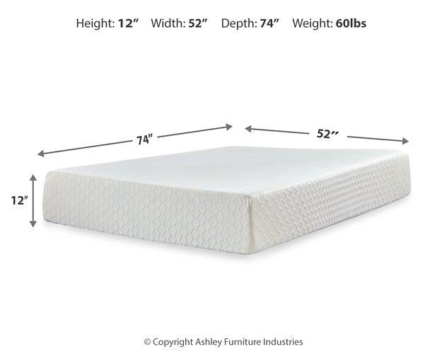 Chime 12 Inch Memory Foam Mattress in a Box - Smokey Mountain Furniture (NC)