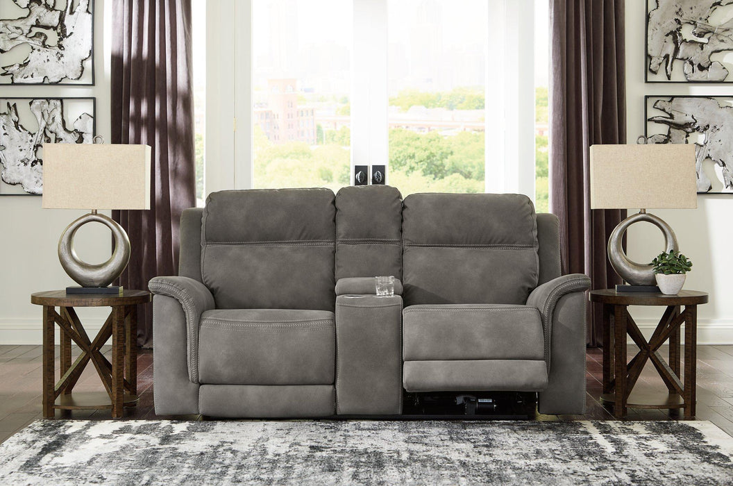 Next-Gen DuraPella Power Reclining Loveseat with Console - Smokey Mountain Furniture (NC)