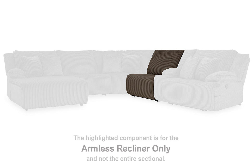 Top Tier Reclining Sectional with Chaise - Smokey Mountain Furniture (NC)