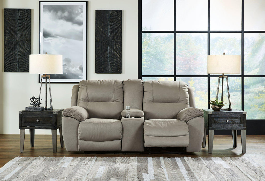 Next-Gen Gaucho Reclining Loveseat with Console - Smokey Mountain Furniture (NC)