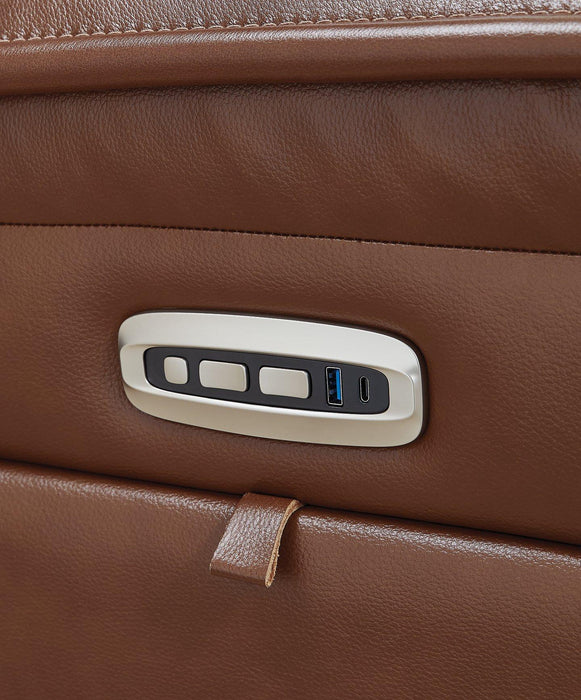 Healy Pier Power Reclining Loveseat with Console - Smokey Mountain Furniture (NC)