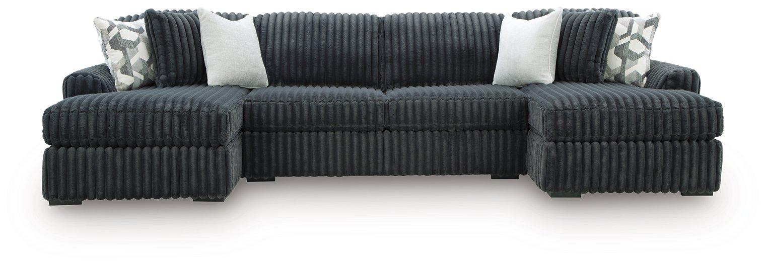 Midnight-Madness Sectional with Chaise - Smokey Mountain Furniture (NC)