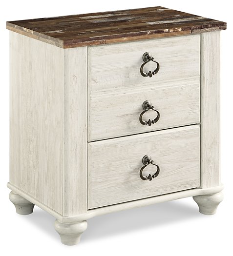 Willowton - Two Drawer Night Stand