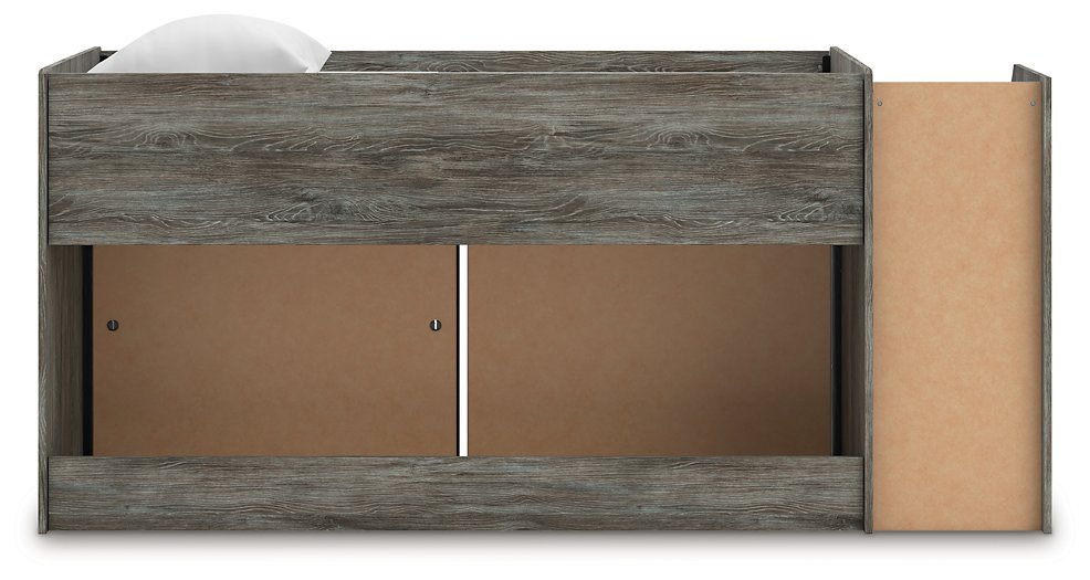 Frandern Loft Bed with Bookcase and Drawer Storage - Smokey Mountain Furniture (NC)