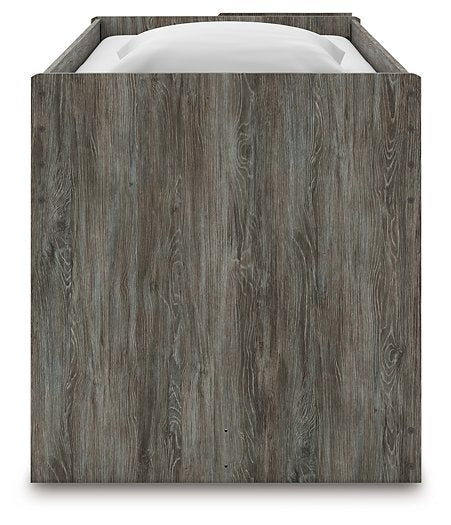 Frandern Loft Bed with Bookcase and Drawer Storage - Smokey Mountain Furniture (NC)