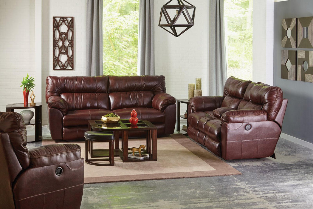 Catnapper Milan Lay Flat Reclining Sofa in Walnut 4341