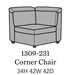 Flexsteel Latitudes Astra Leather Corner Chair image