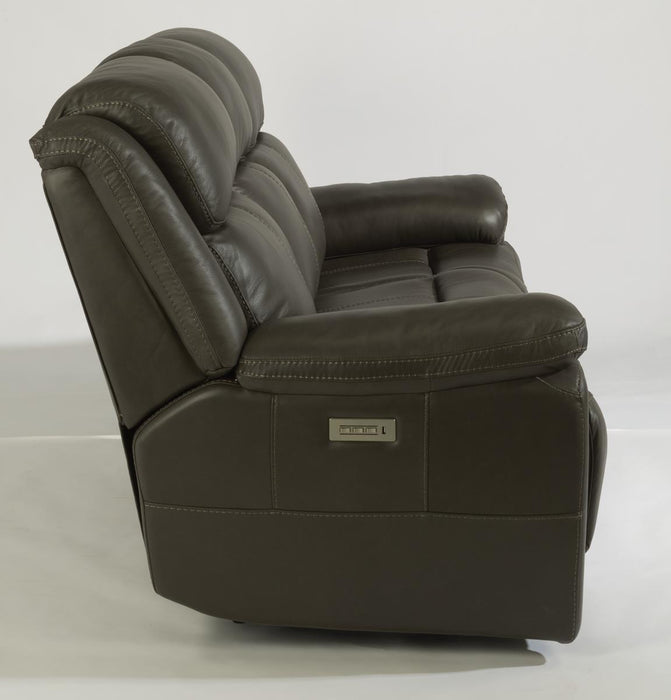 Flexsteel Elijah Power Reclining Sofa with Power Headrests & Lumbar