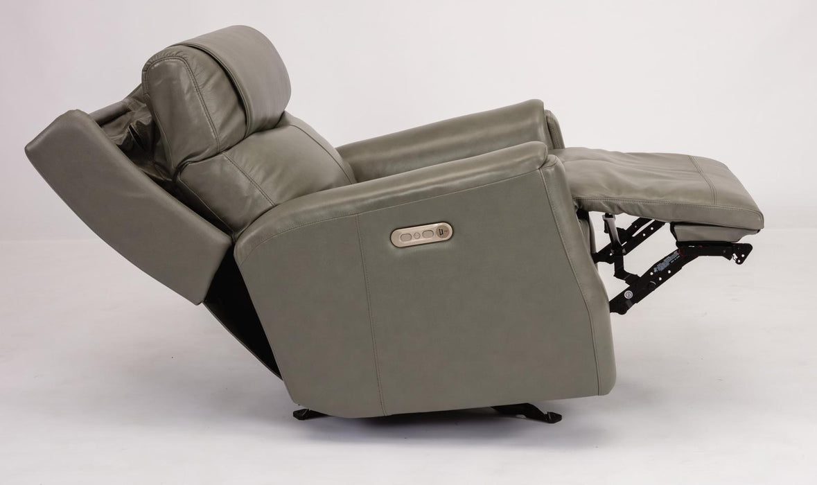 Flexsteel Latitudes Holton Leather Power Gliding Recliner w/Power Headrest