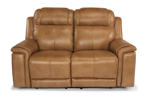 Flexsteel Latitudes Kingsley Leather Power Reclining Loveseat w/Power Headrests image